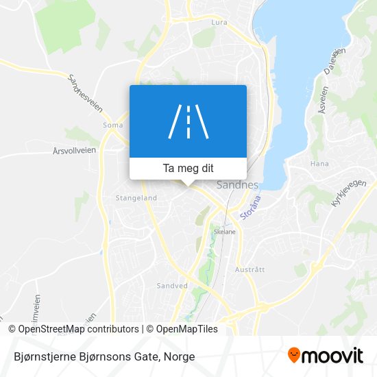 Bjørnstjerne Bjørnsons Gate kart