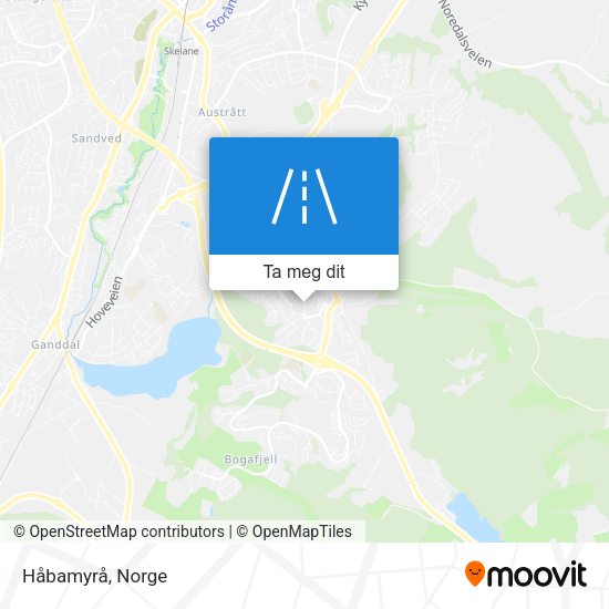Håbamyrå kart