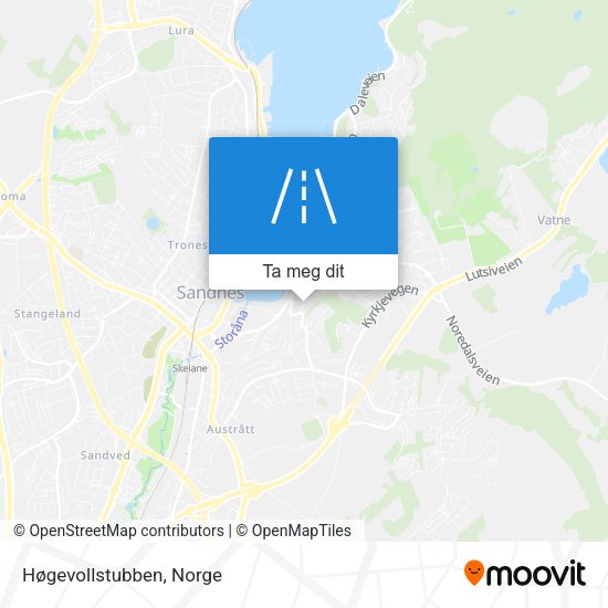 Høgevollstubben kart
