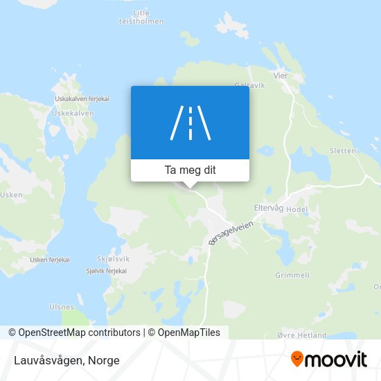 Lauvåsvågen kart
