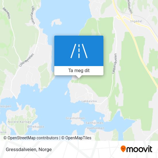 Gressdalveien kart