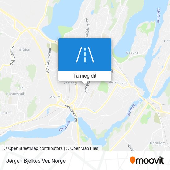 Jørgen Bjelkes Vei kart