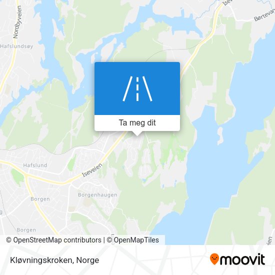 Kløvningskroken kart