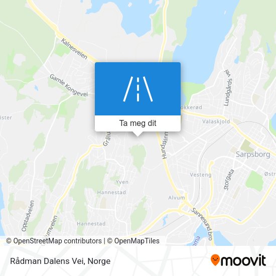Rådman Dalens Vei kart