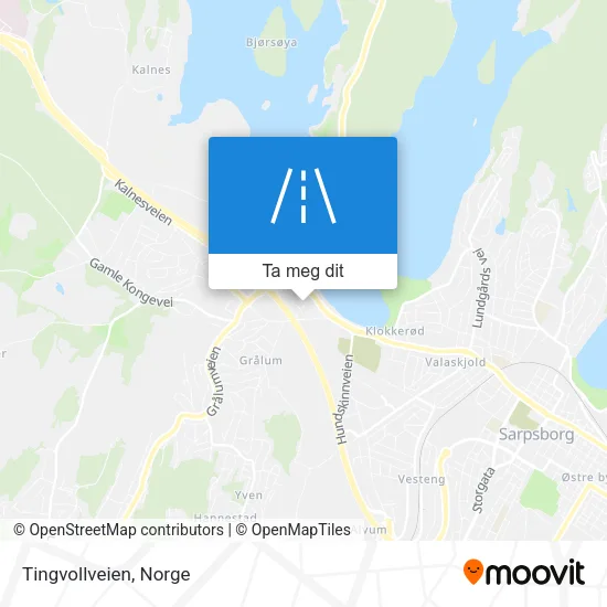 Tingvollveien kart
