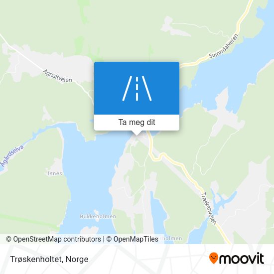 Trøskenholtet kart
