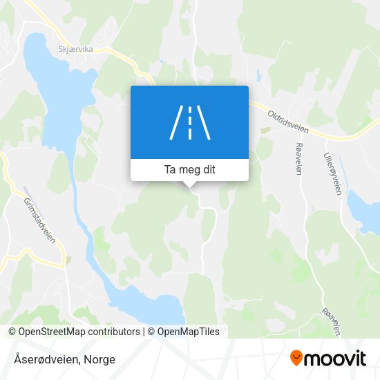 Åserødveien kart