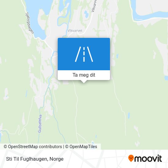 Sti Til Fuglhaugen kart
