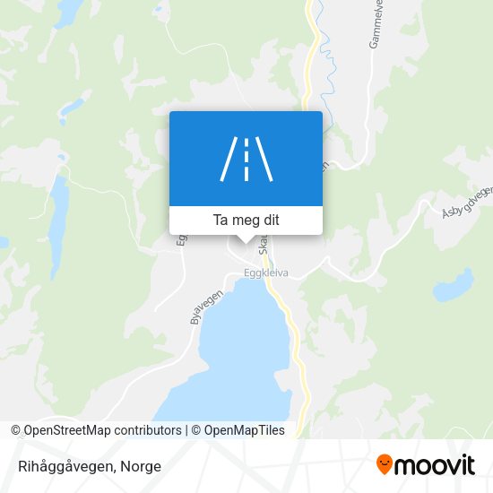 Rihåggåvegen kart