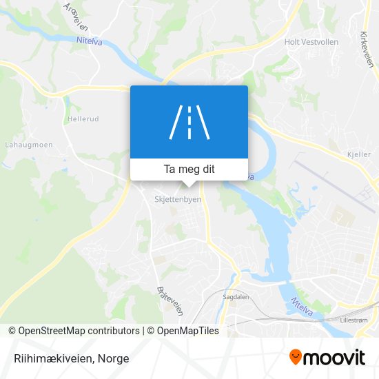 Riihimækiveien kart