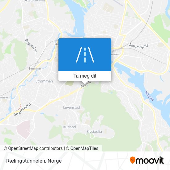 Rælingstunnelen kart