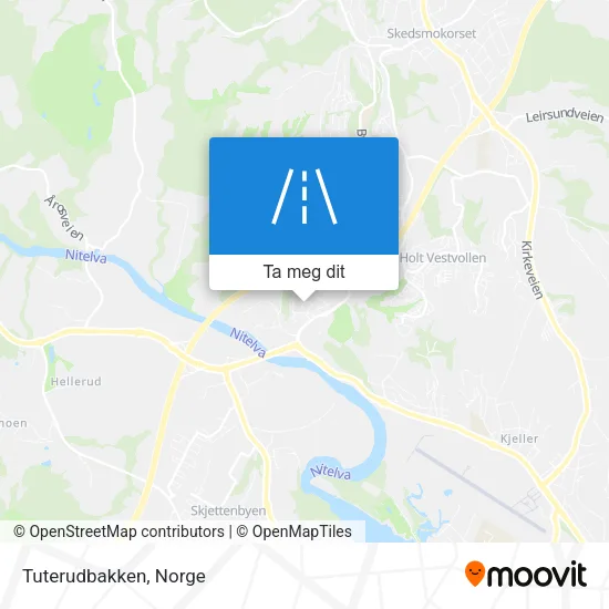 Tuterudbakken kart
