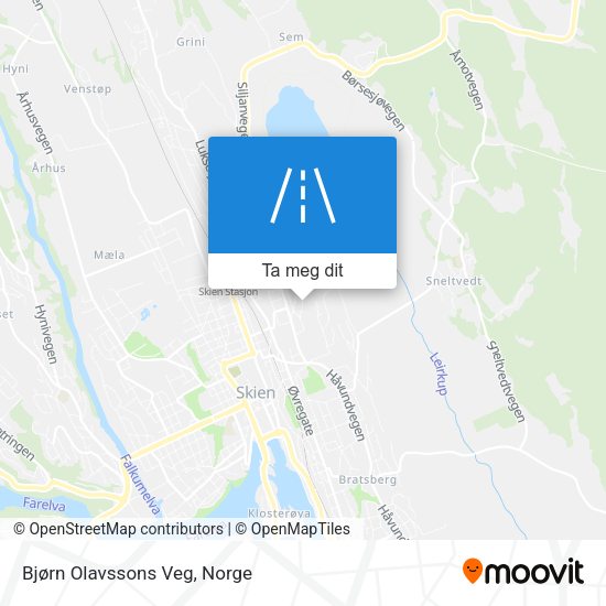 Bjørn Olavssons Veg kart