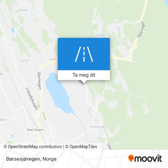 Børsesjøvegen kart