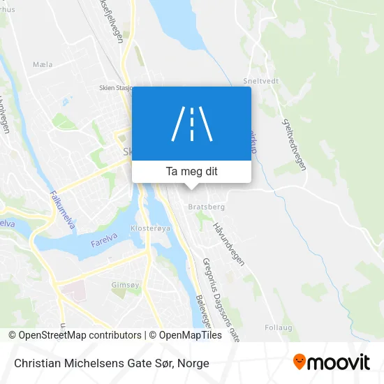 Christian Michelsens Gate Sør kart