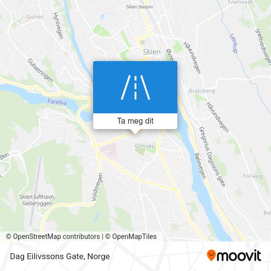 Dag Eilivssons Gate kart