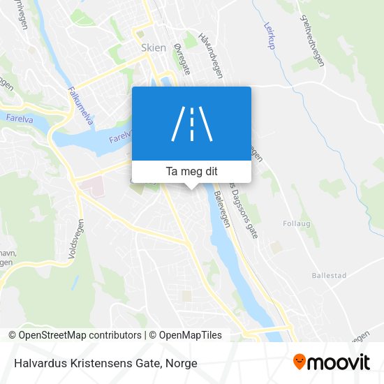 Halvardus Kristensens Gate kart