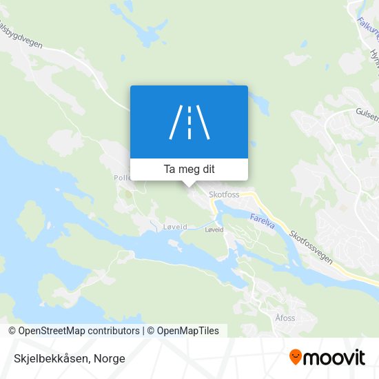 Skjelbekkåsen kart