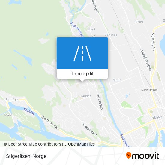 Stigeråsen kart