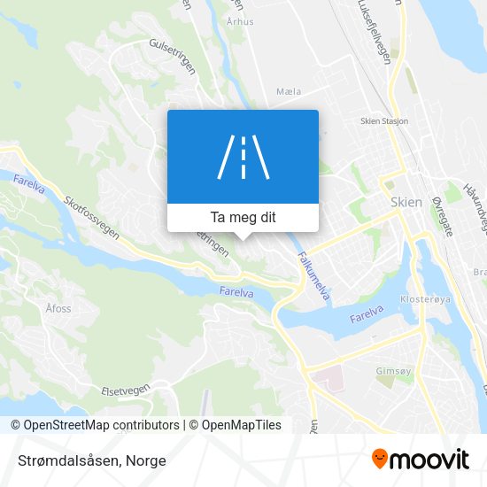 Strømdalsåsen kart