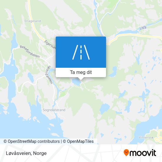 Løvåsveien kart