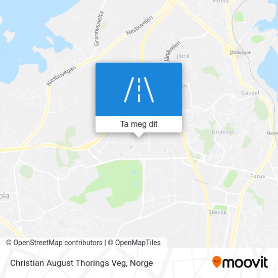 Christian August Thorings Veg kart