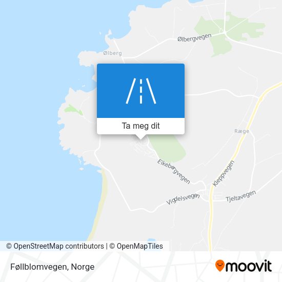 Føllblomvegen kart