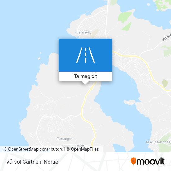 Vårsol Gartneri kart
