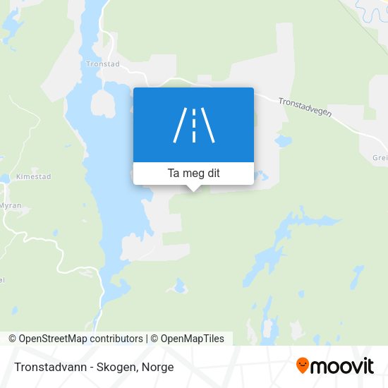 Tronstadvann - Skogen kart