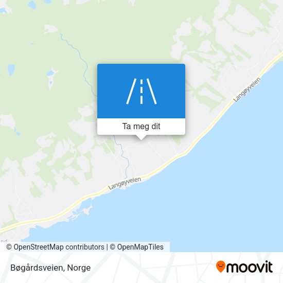 Bøgårdsveien kart