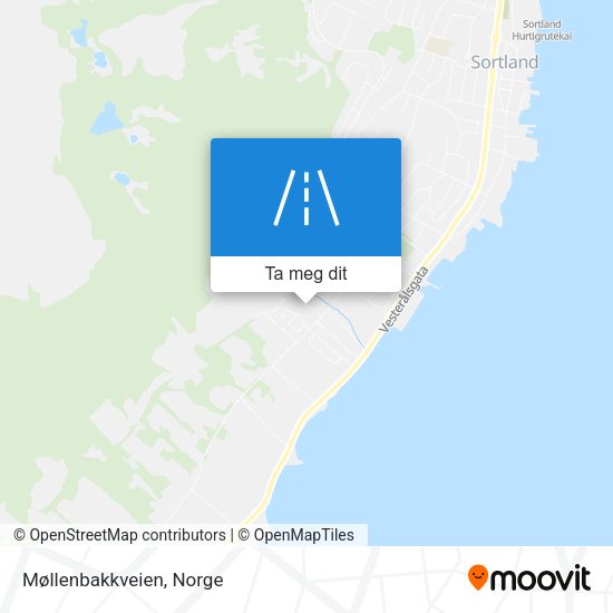 Møllenbakkveien kart
