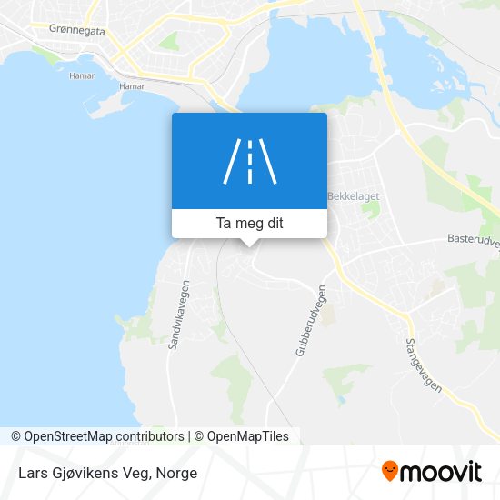 Lars Gjøvikens Veg kart