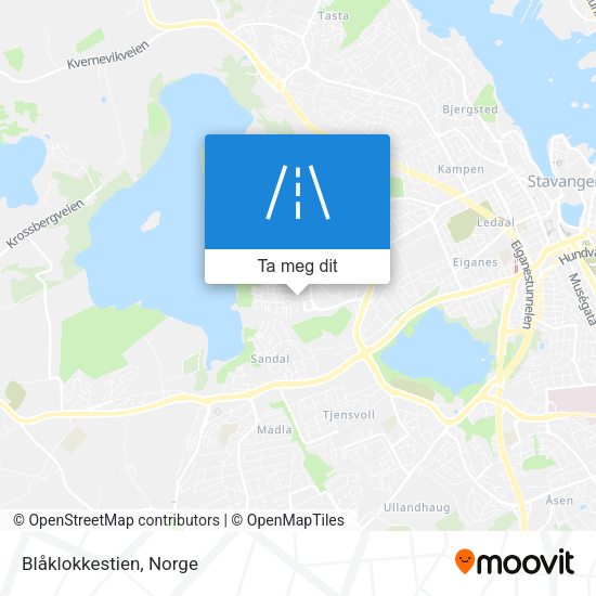 Blåklokkestien kart