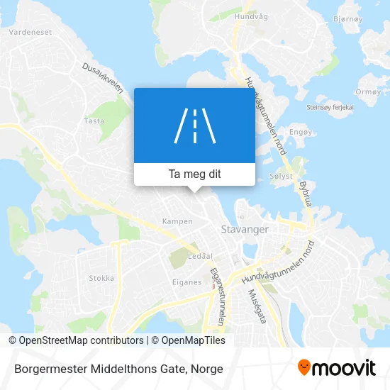 Borgermester Middelthons Gate kart