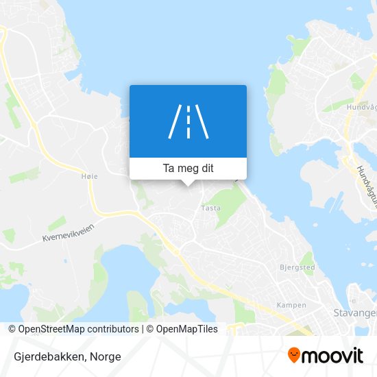 Gjerdebakken kart