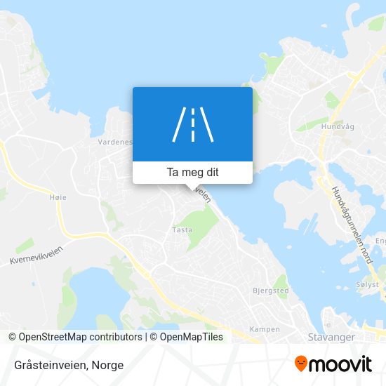 Gråsteinveien kart