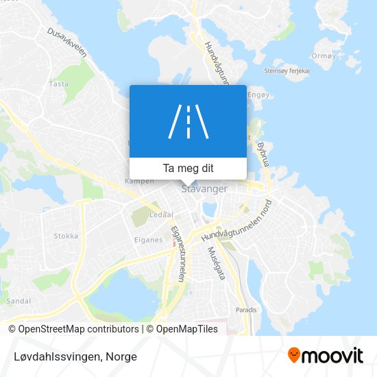 Løvdahlssvingen kart