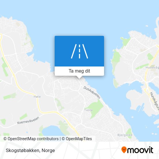 Skogstøbakken kart