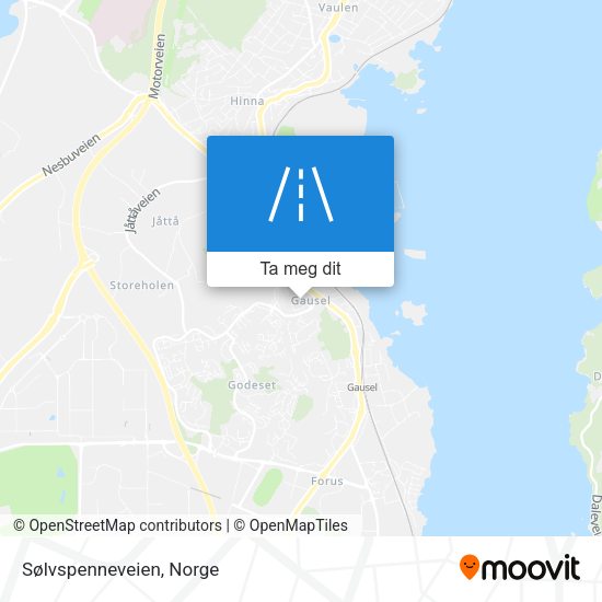 Sølvspenneveien kart