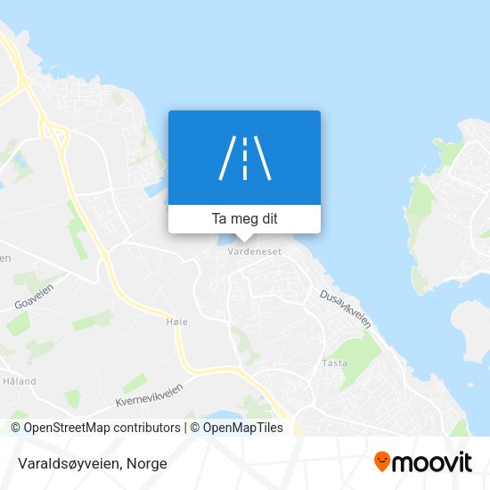Varaldsøyveien kart