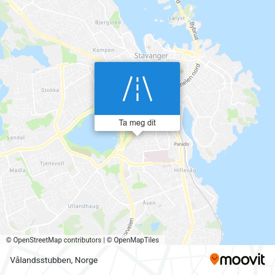Vålandsstubben kart