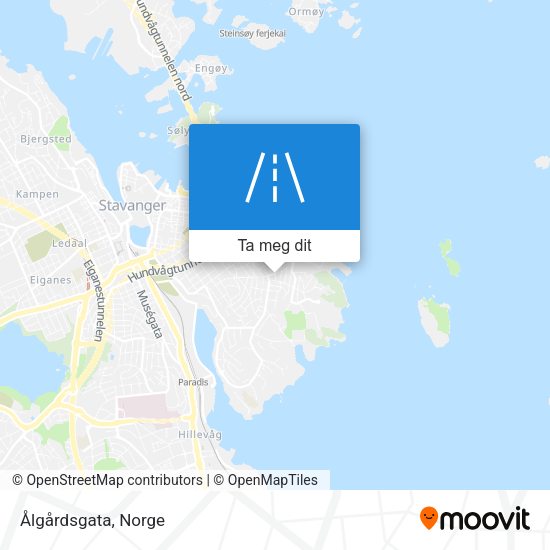 Ålgårdsgata kart