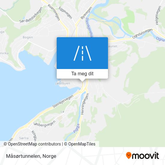 Måsørtunnelen kart