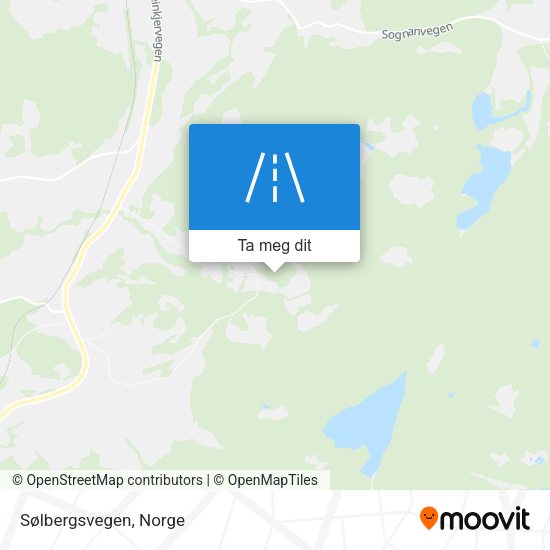 Sølbergsvegen kart