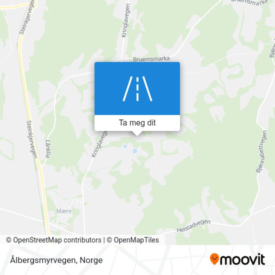 Ålbergsmyrvegen kart