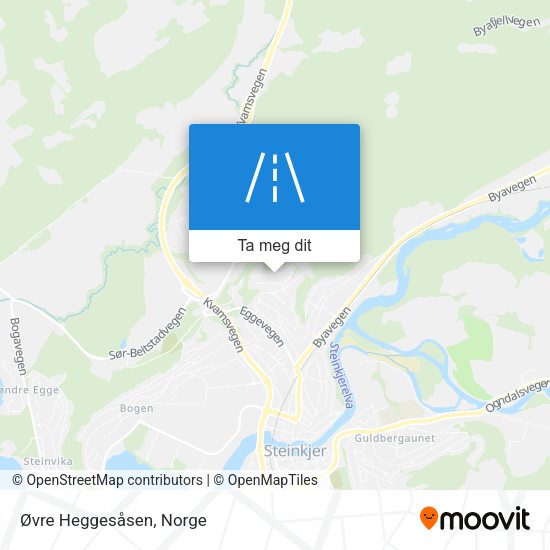 Øvre Heggesåsen kart