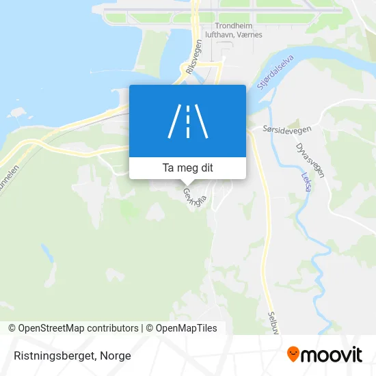 Ristningsberget kart