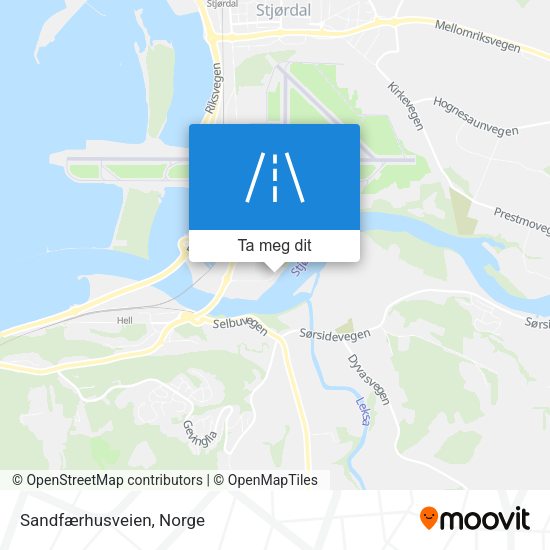 Sandfærhusveien kart