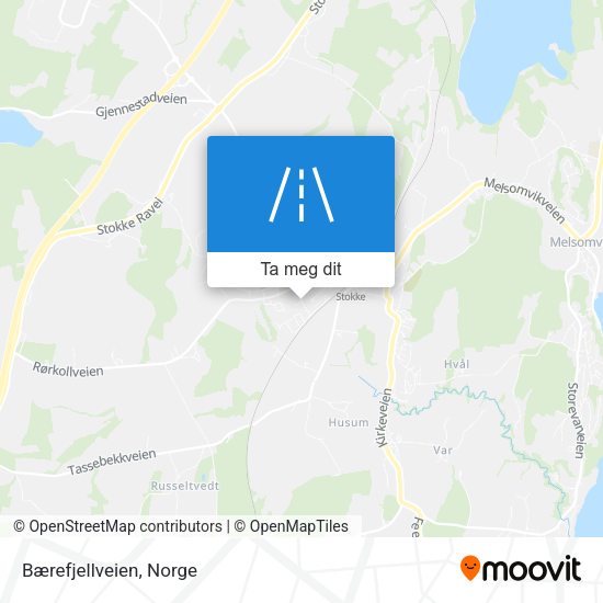 Bærefjellveien kart