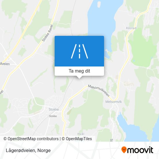 Lågerødveien kart